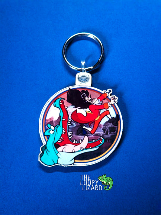 Captain Hook Crocodile Escape Keyring - Peter Pan