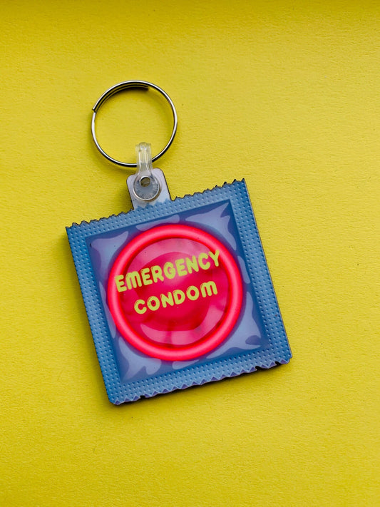 Emergency Condom Keyring