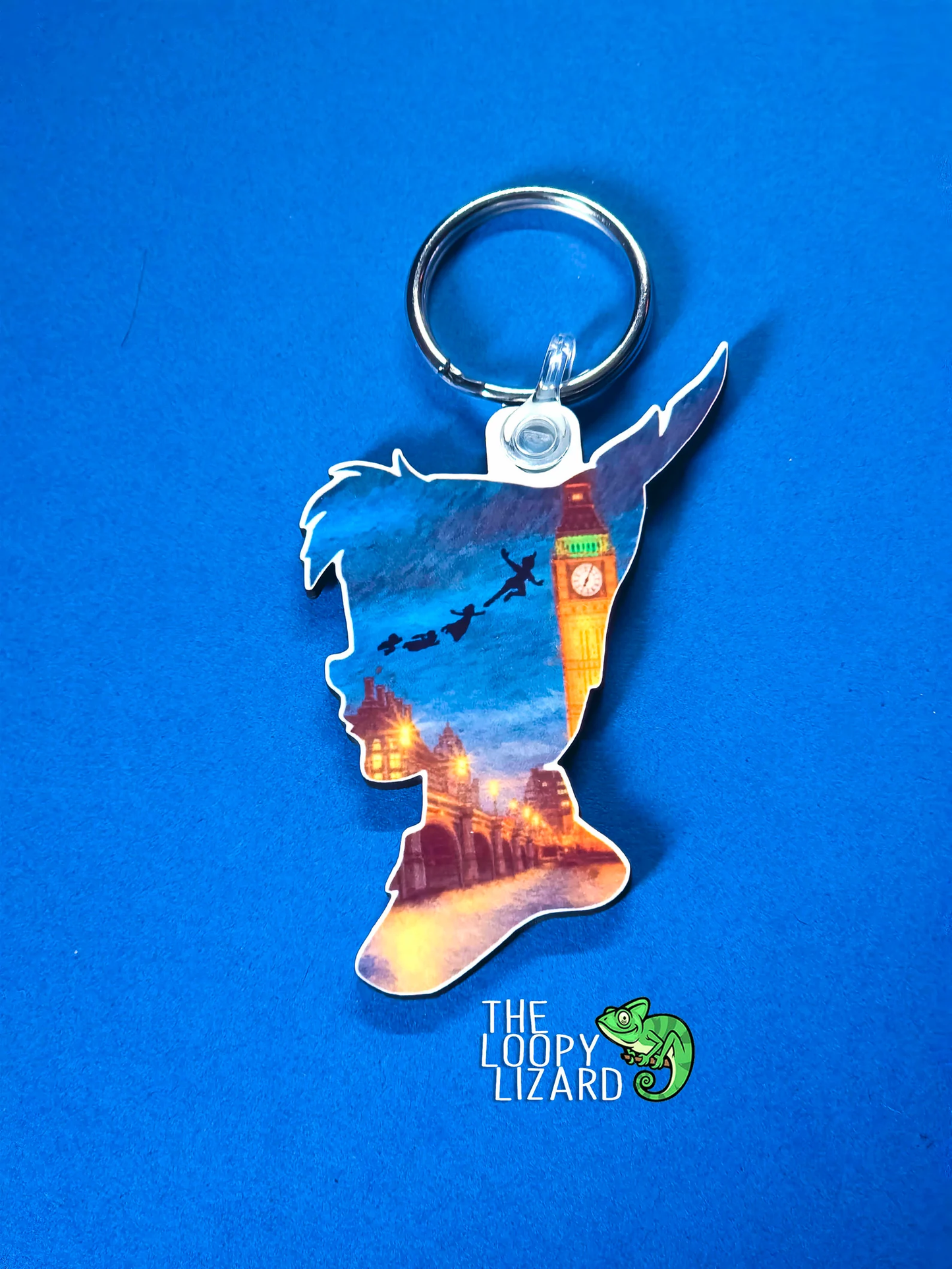 Peter Pan Head Art Keyring - Peter Pan