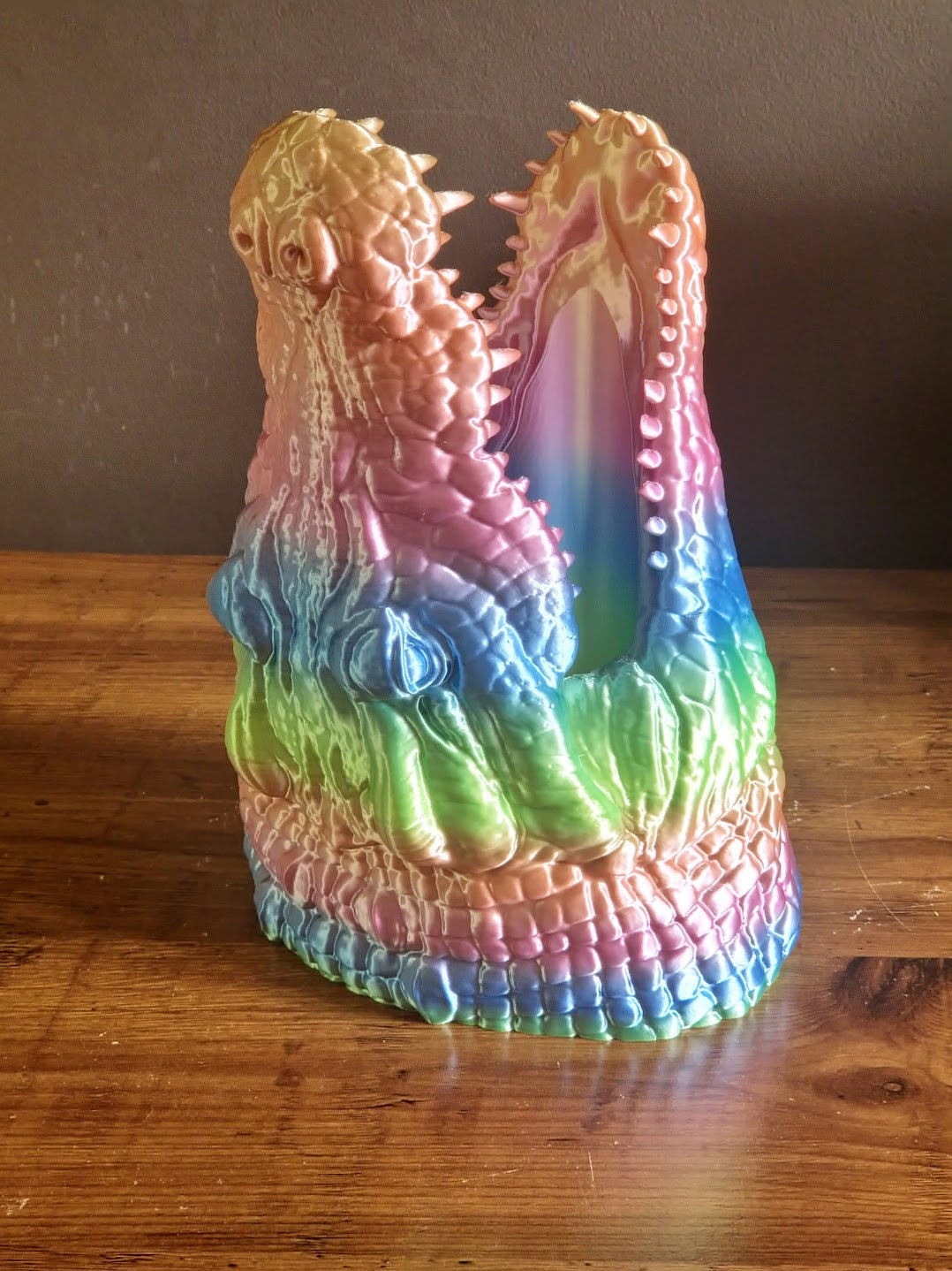 Crocodile Head Wine Holder