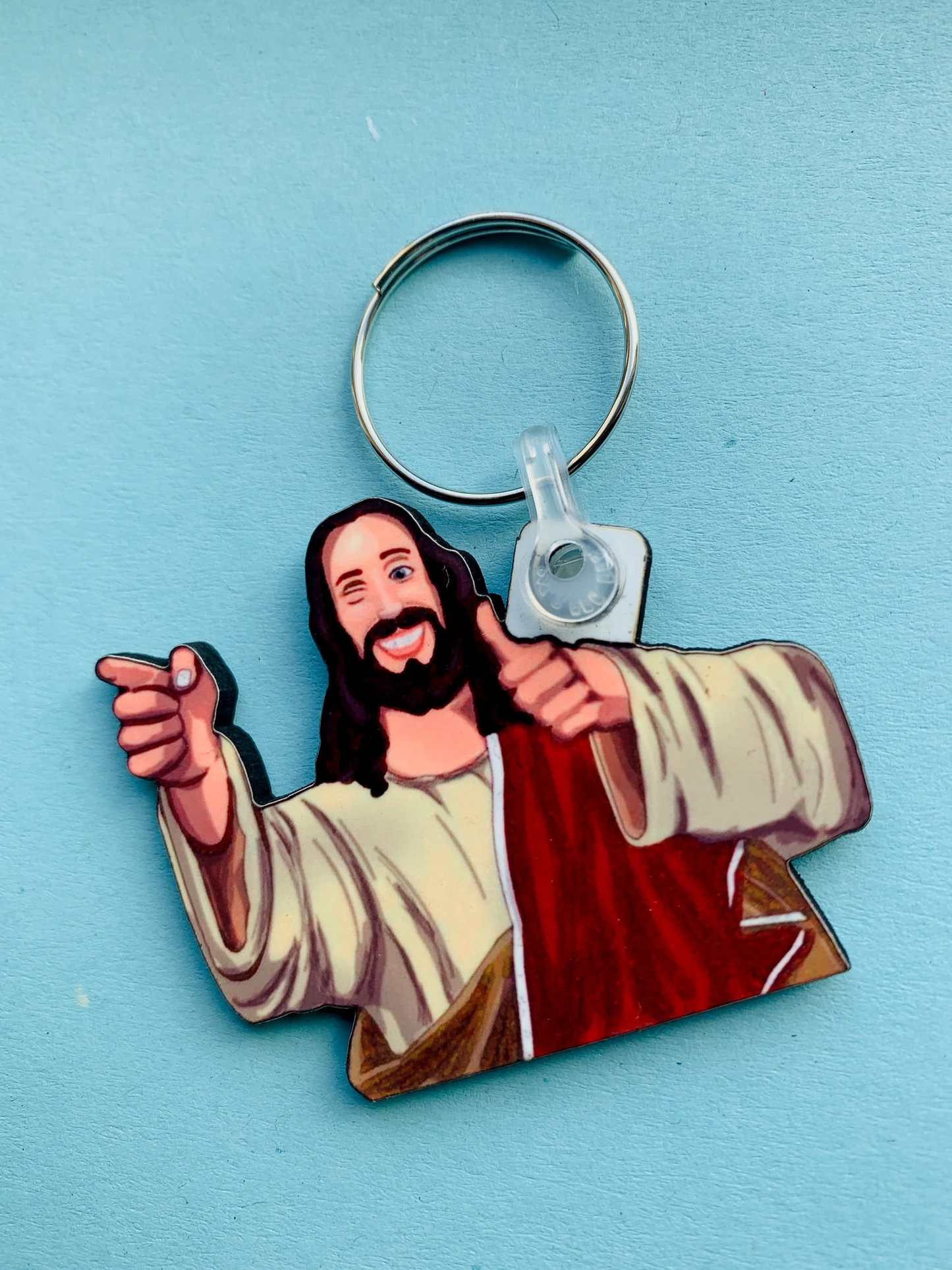 Buddy Christ Keyring