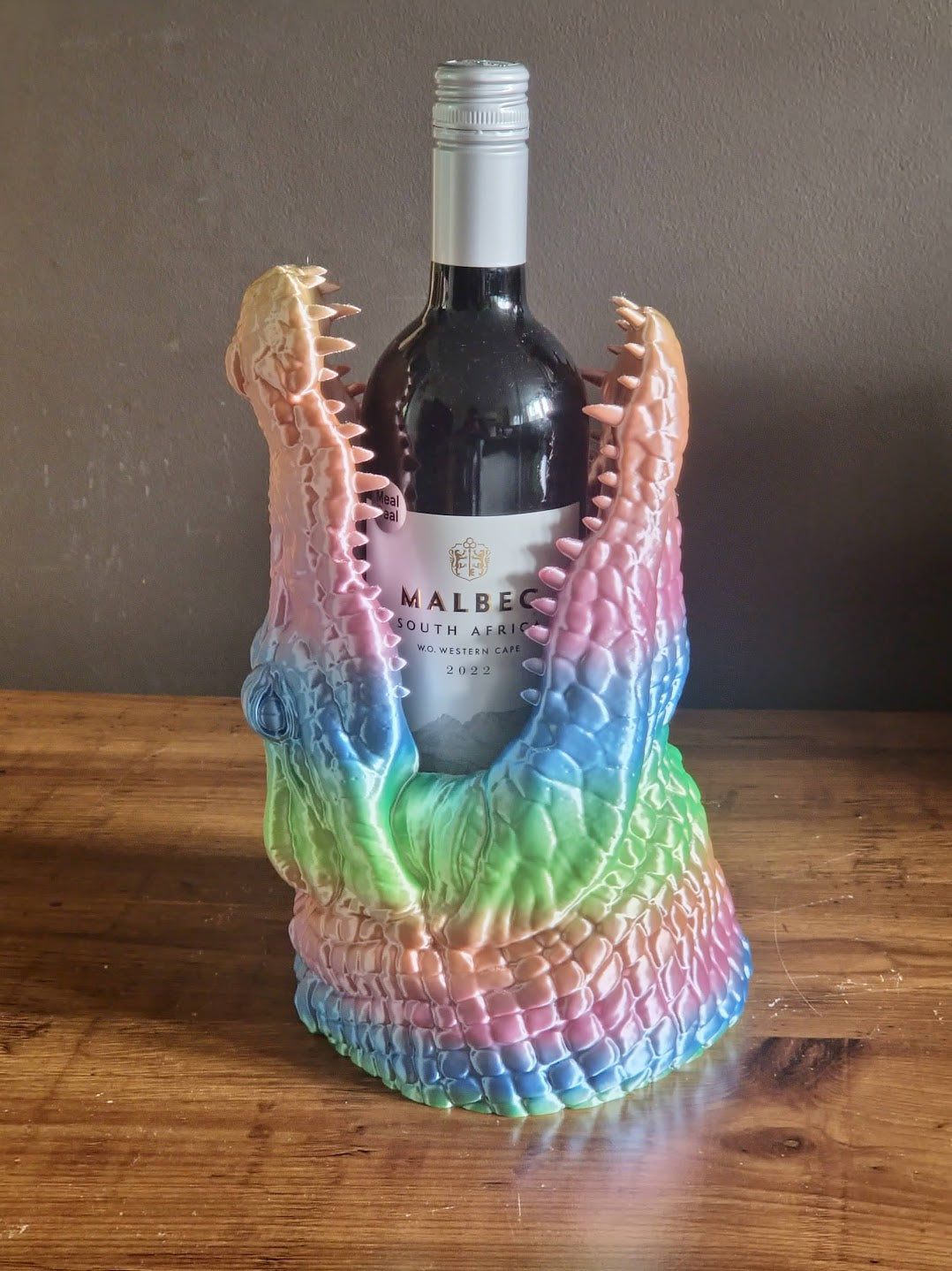 Crocodile Head Wine Holder
