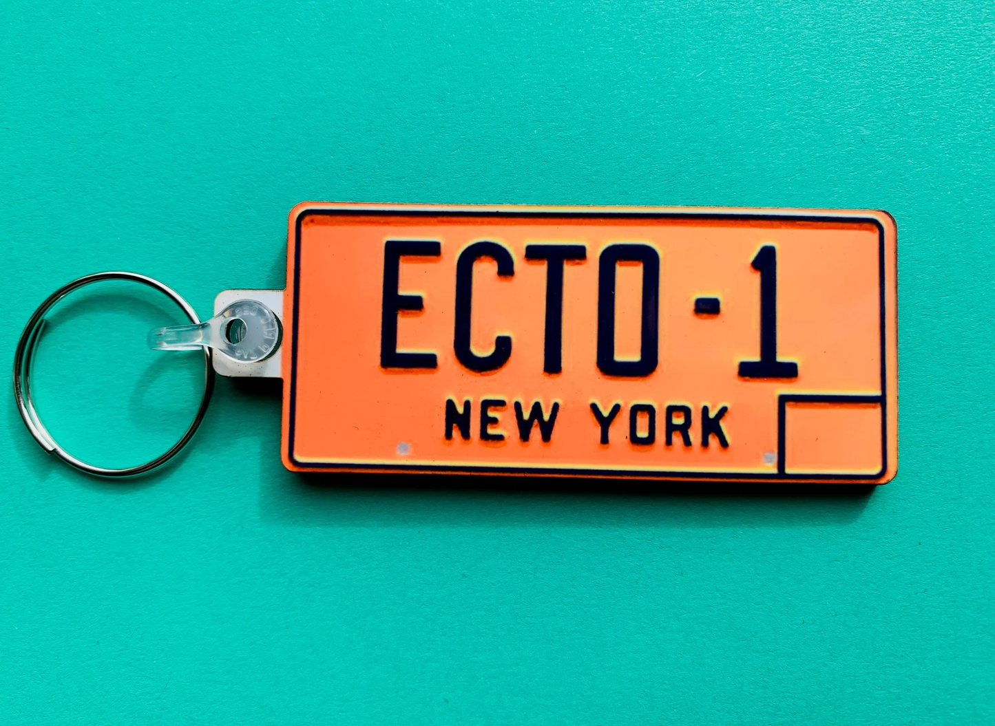 Ecto 1, New York (License Plate) Keyring - Ghostbusters