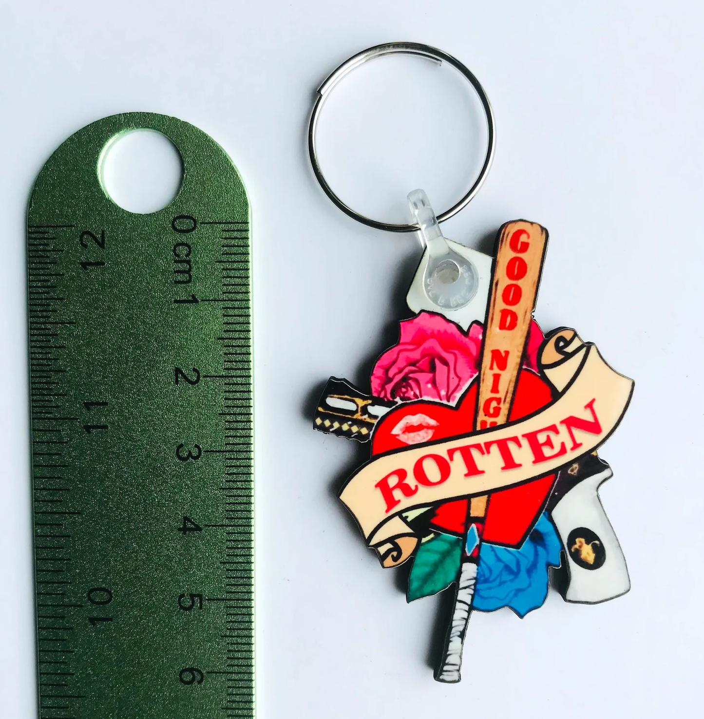 Harley Quinn "ROTTEN" Keyring