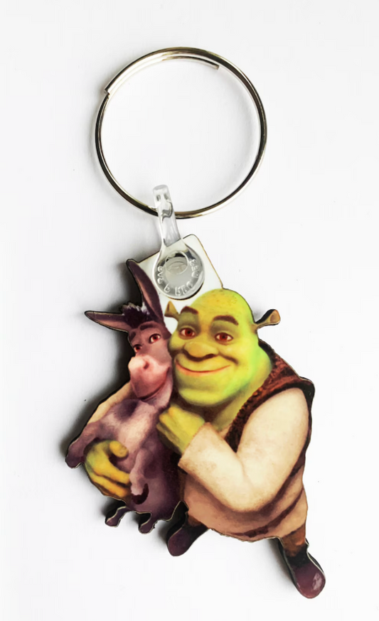Shrek and Donkey Keyring - Shrek