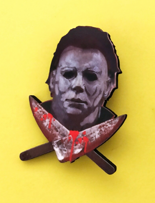 Michael Myers Pin Badge/ Magnet - Halloween