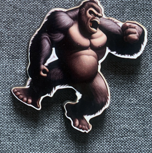 Gorilla 4 Pin Badge/ Magnet