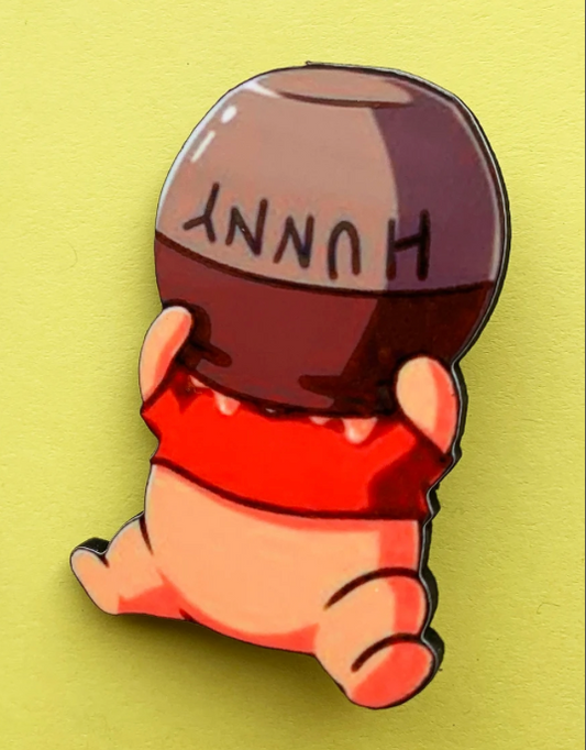 Winnie the Pooh "Hunny Pot" Pin Badge/ Magnet