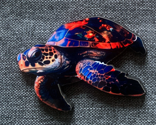 Turtle Pin Badge/ Magnet