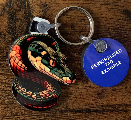 Snake 4 Keyring