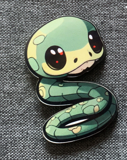 Snake 3 Pin Badge/ Magnet