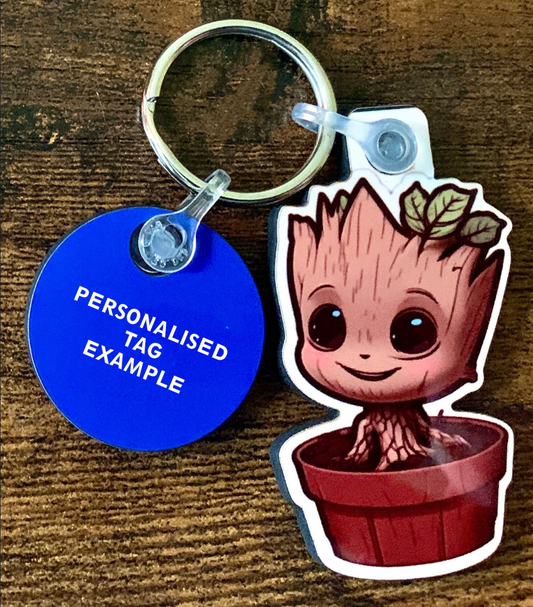 Baby Groot Plant Pot Keyring - Guardians of the Galaxy