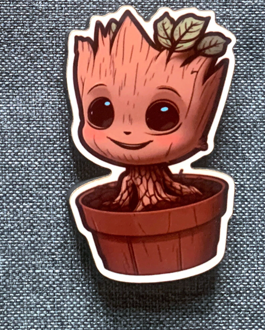 Baby Groot Plant Pot Pin Badge/ Magnet - Guardians of the Galaxy
