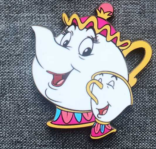Mrs Potts and Chip Pin Badge/ Magnet - Beauty and the Beast