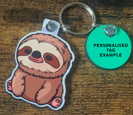 Sat Sloth Keyring