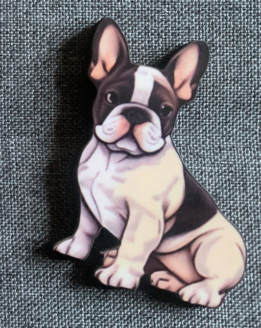 French Bulldog 3 Pin Badge/ Magnet