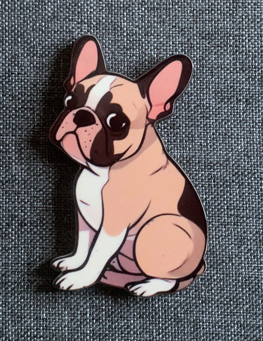 French Bulldog 2 Pin Badge/ Magnet