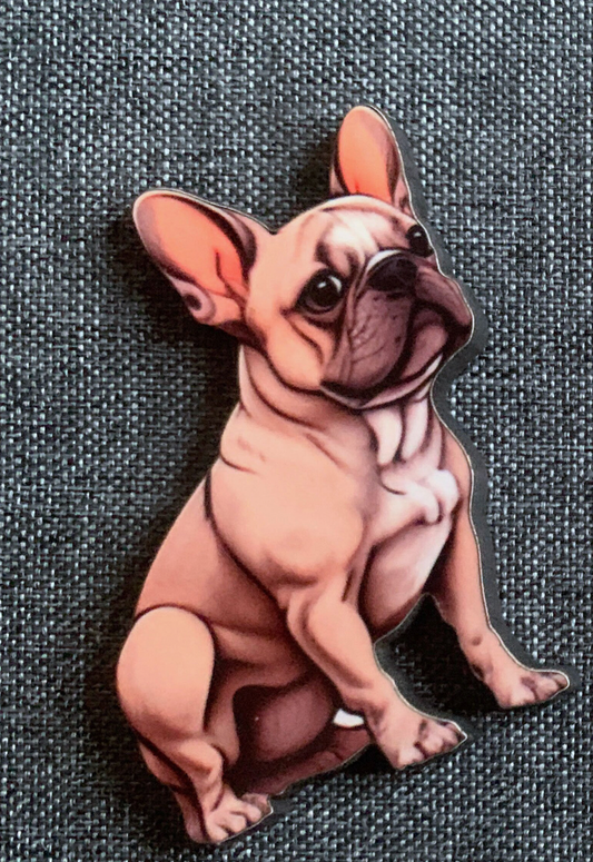 French Bulldog 1 Pin Badge/ Magnet