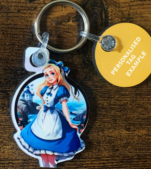 Alice Keyring - Alice in Wonderland