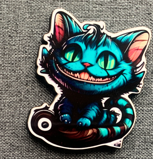 Cheshire Cat Pin Badge/ Magnet - Alice in Wonderland