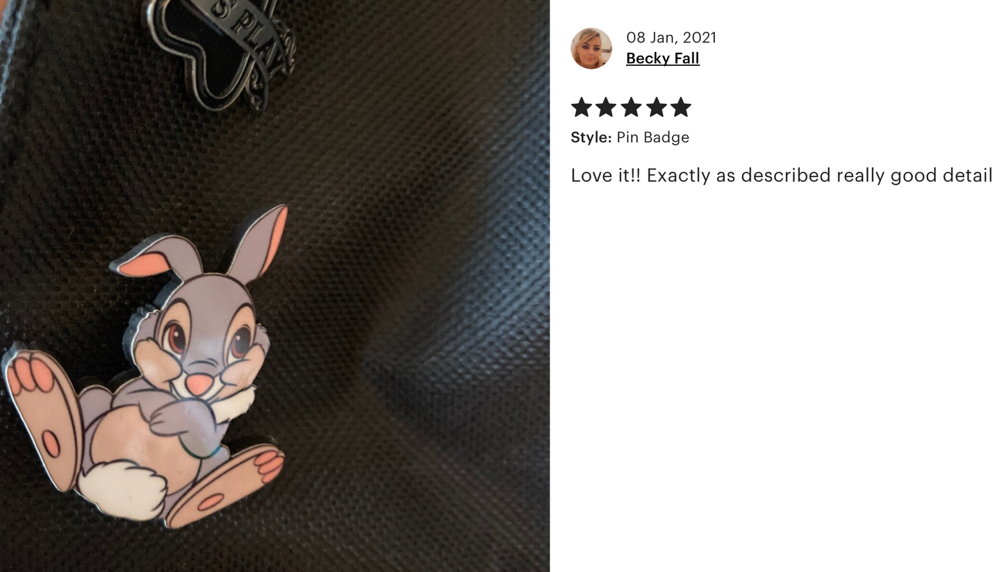 Thumper Pin Badge/ Magnet - Bambi