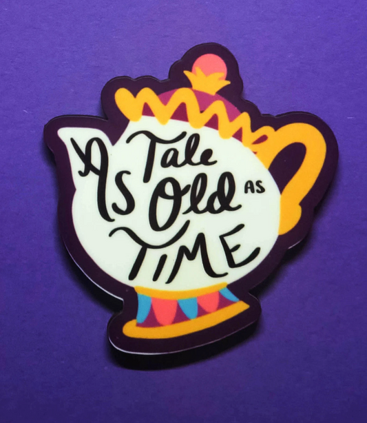 Mrs Potts "Tale As Old As Time" Pin Badge/ Magnet - Beauty and the Beast