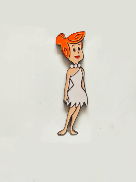 Wilma Flintstone Pin Badge/ Magnet - The Flintstones