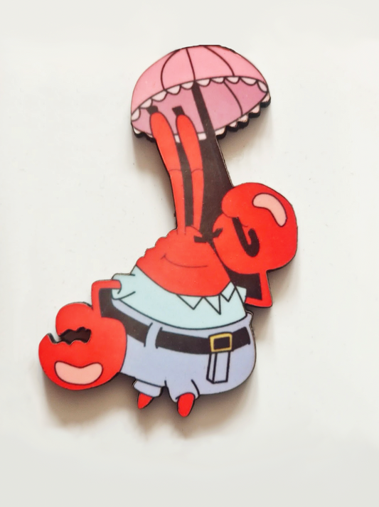 Mr. Krabs Umbrella Pin Badge/ Magnet - SpongeBob SquarePants