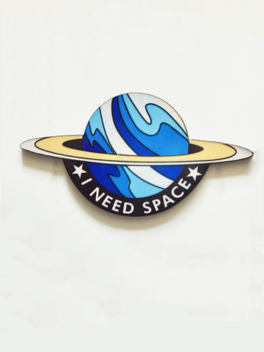 "I Need Space" Pin Badge/ Magnet