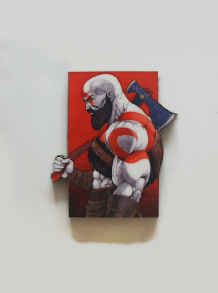 Kratos Pin Badge/ Magnet - God of War