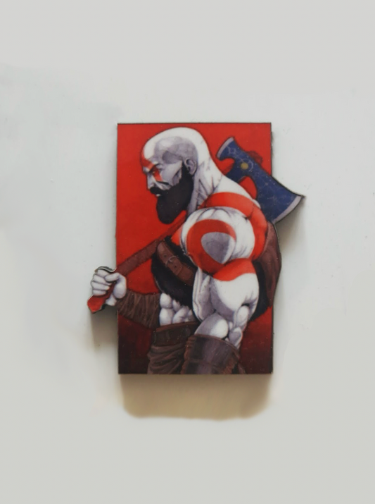 Kratos Pin Badge/ Magnet - God of War