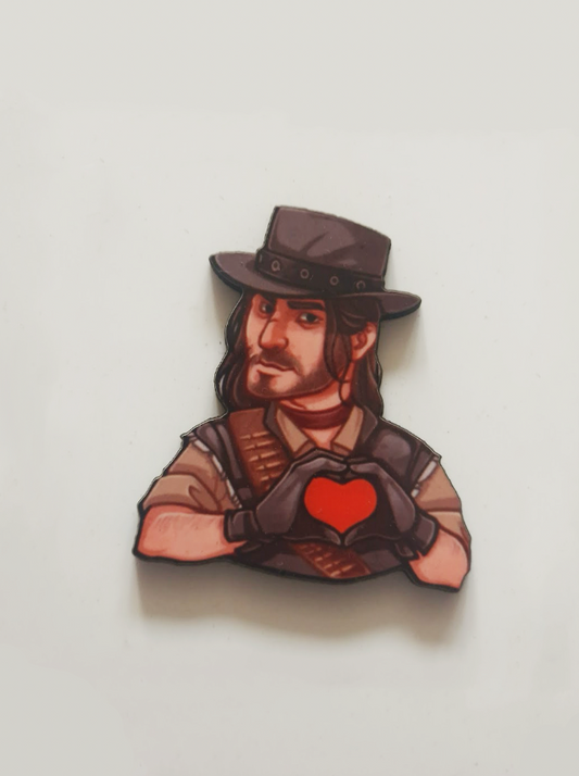 John Marston Pin Badge/ Magnet - Red Dead Redemption