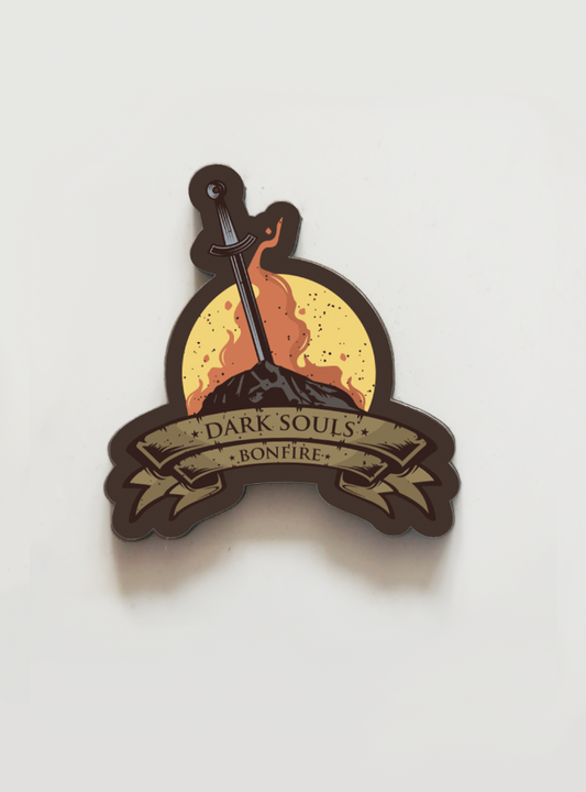 Bonfire Pin Badge/ Magnet - Dark Souls