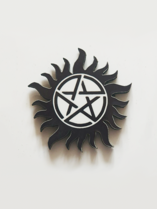 Anti Possession Pin Badge/ Magnet - Supernatural