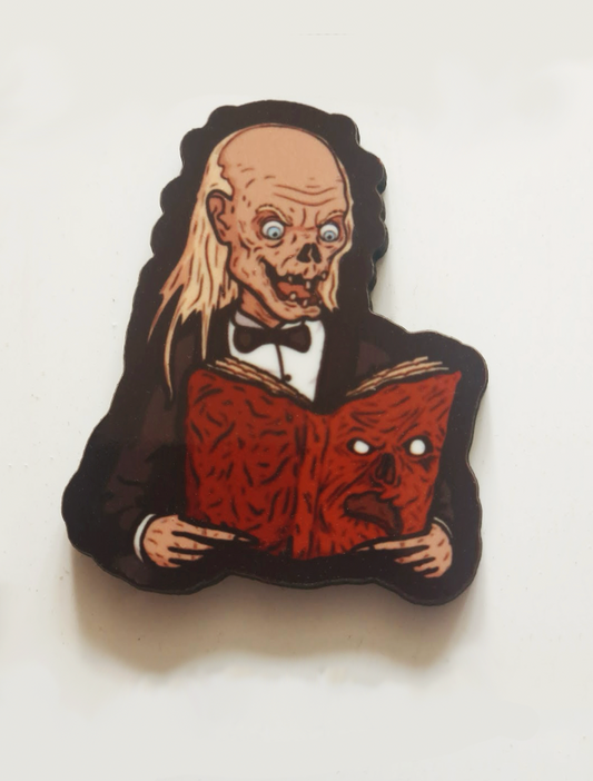 The Crypt Keeper Cartoon Pin Badge/ Magnet - Evil Dead
