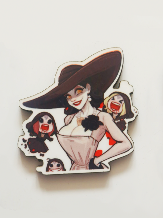 Lady Dimitrescu Pin Badge/ Magnet - Resident Evil