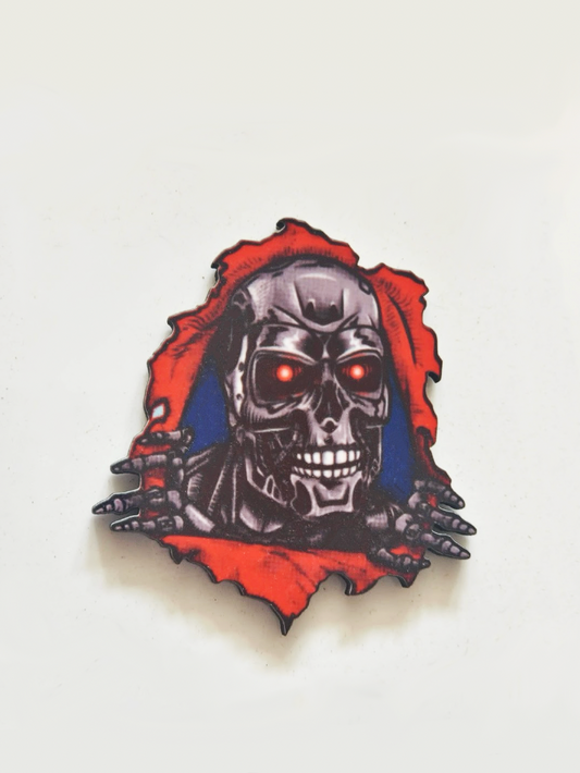 T-800 Pin Badge/ Magnet - Terminator