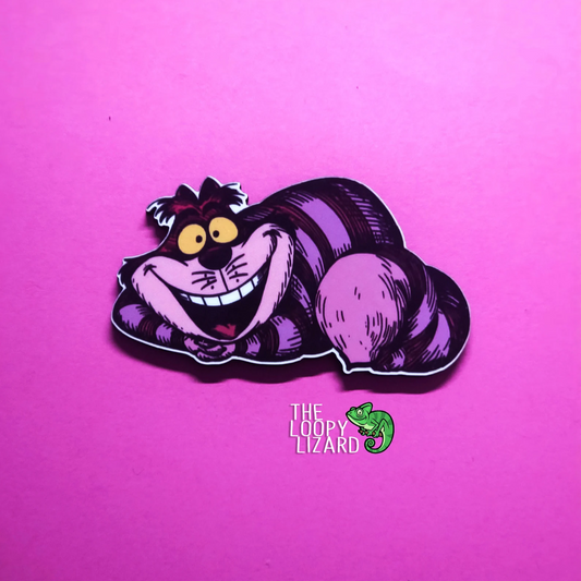Classic Cheshire Cat Pin Badge/ Magnet - Alice in Wonderland