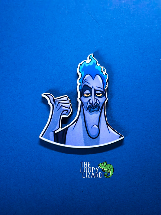 Hades Thumbs Up Pin Badge/ Magnet - Hercules