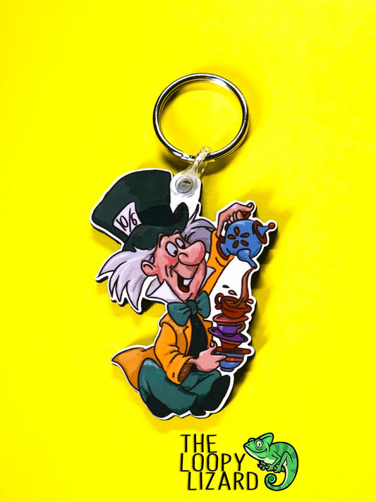Mad Hatter Keyring - Alice in Wonderland