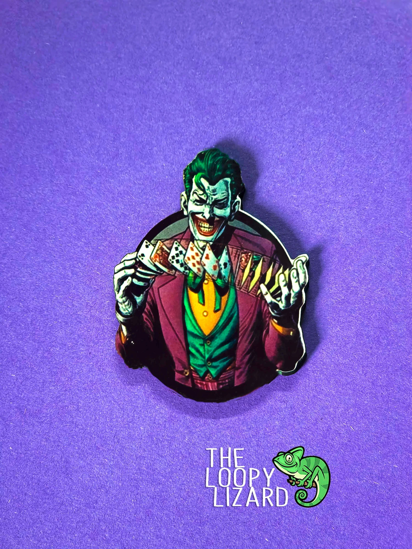 Classic Joker Pin Badge/ Magnet - Batman