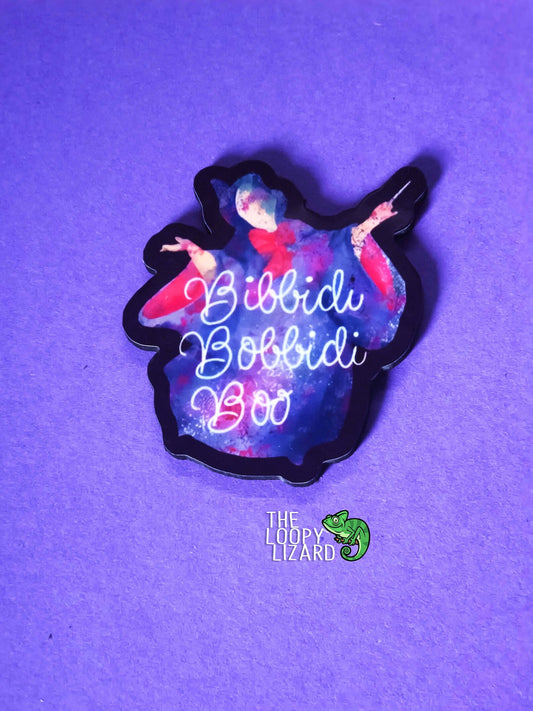 "Bibbidi Bobbidi Boo" Pin Badge/ Magnet - Cinderella