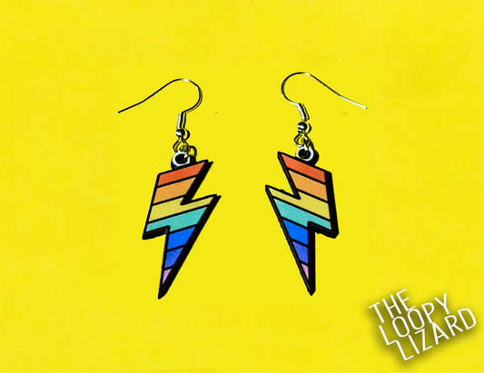 Rainbow Lightning Bolt - Pride