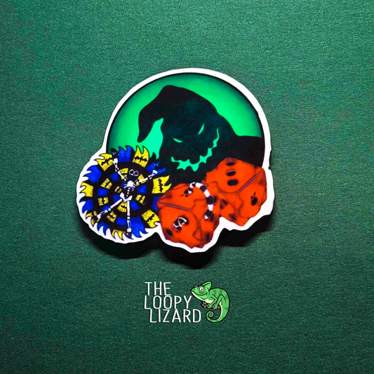 Oogie Boogie Gamble Pin Badge/ Magnet - The Nightmare Before Christmas