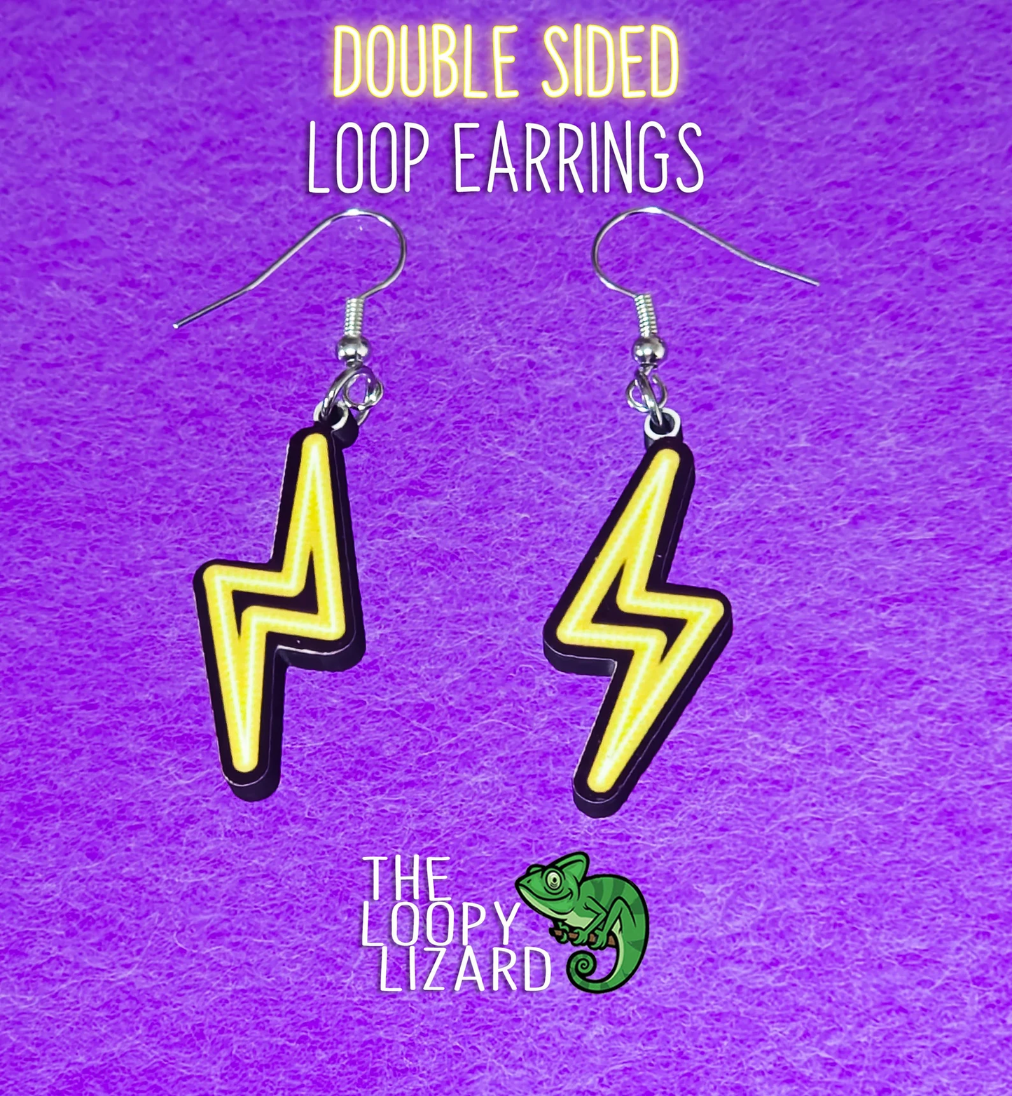 Neon Lightning Bolt - Yellow