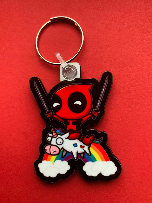 Baby Deadpool Keyring