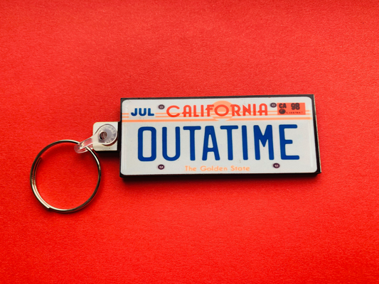 Outatime Keyring - Back to the Future