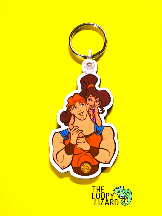 Hercules and Meg Keyring