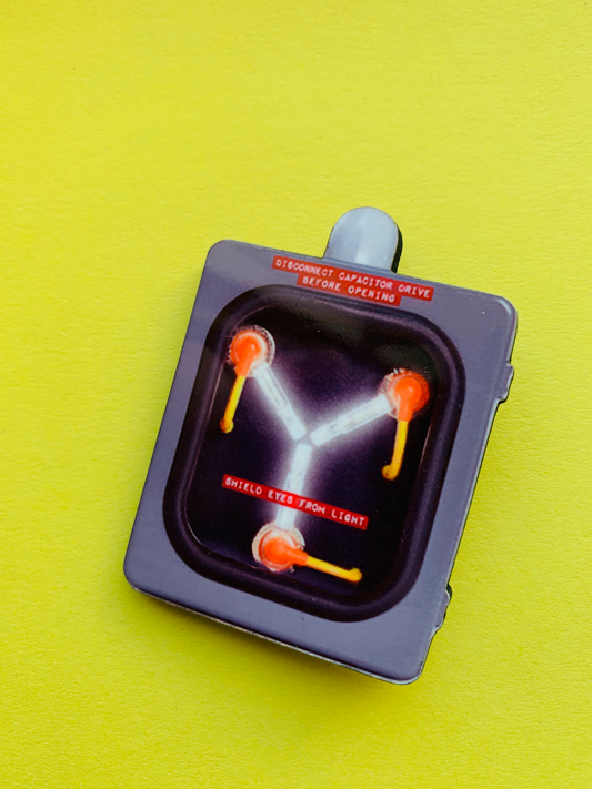Flux Capacitor Pin Badge/ Magnet - Back to the Future