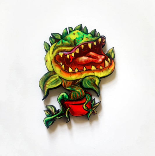 Audrey II Pin Badge/ Magnet - Little Shop of Horrors